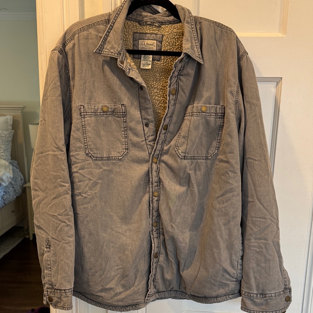 L.L. Bean Men's 1912 Heritage Lined Shirt Jac, Denim